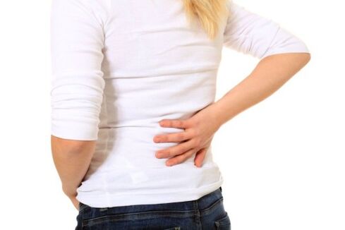 The method of treating back pain in the lower back pain